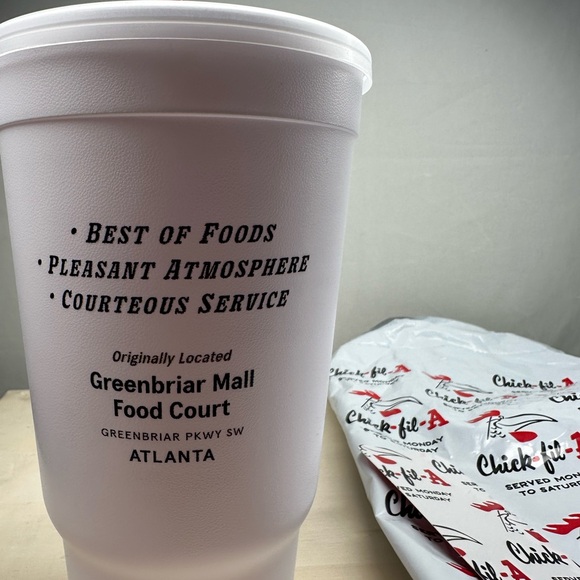 Chick-fil-A Collectible Cup Doodles Classic 1st In Series Greenbriar Mall New - Picture 4 of 4
